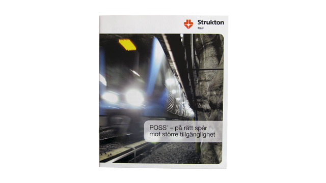 Omslaget till broschyren POSS - på rätt spår mot större tillgänglighet