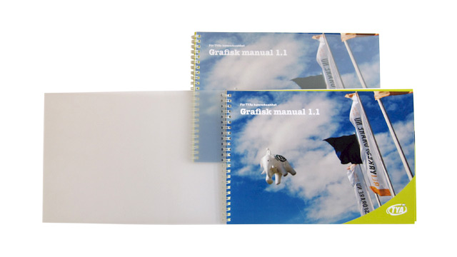 Omslaget till TYA's grafiska manual