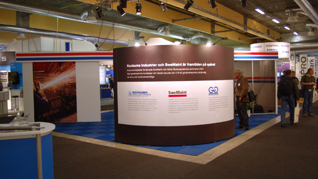 SweMaint och Gävle Godsvagnservice's gemensamma monter på Nordic Rail 2007