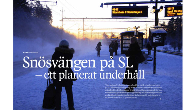 Ett uppslag ur Spåradiskt nr 1, 2010