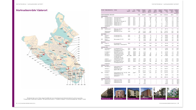 Ett uppslag ur Stockholmshems årsredovisning 2011