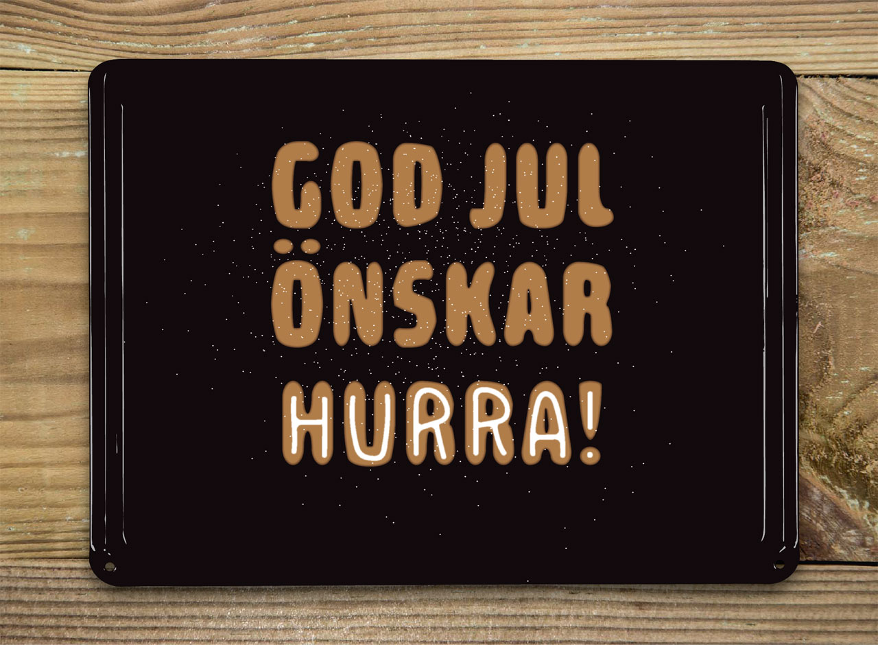 God jul önskar Hurra!