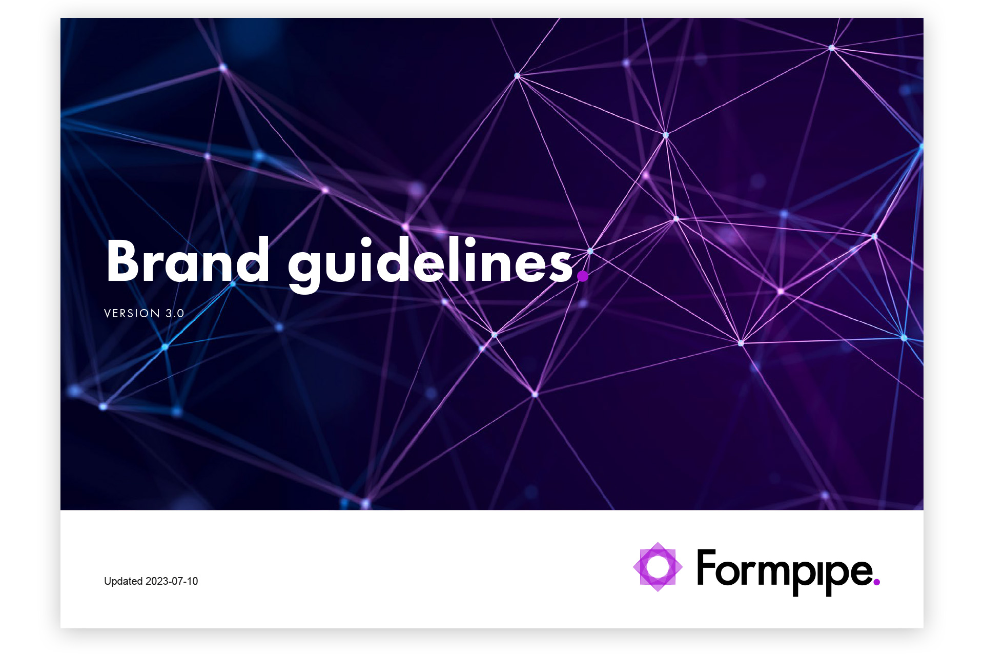 Omslaget till Formpipes Brand Guidelines 3.0